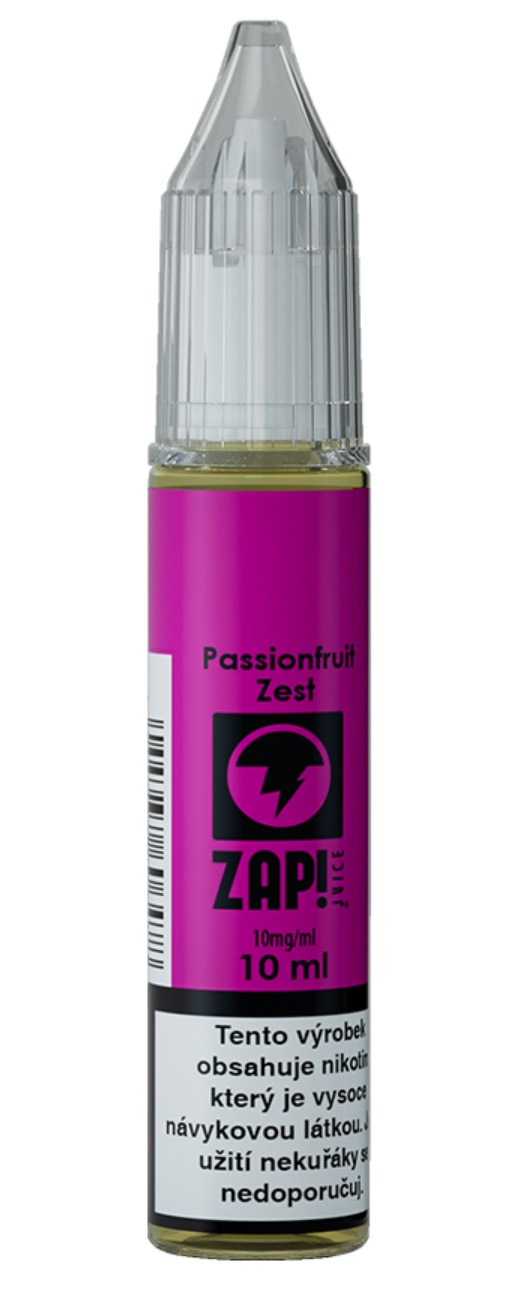 ZAP! Juice (UK) Passionfruit Zest (Citrusy & marakuja) - ZAP! Juice Salt 10ml Množství: 10ml, Množství nikotinu: 20mg