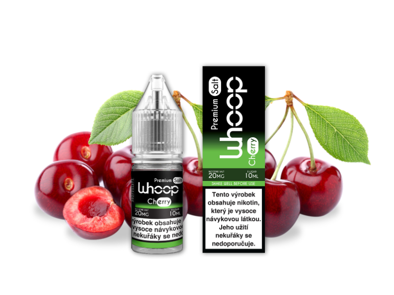 Cherry - Whoop Salt E-liquid 10ml Množství: 10ml, Množství nikotinu: 20mg