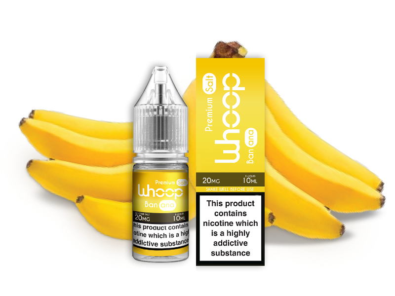 Banana - Whoop Salt E-liquid 10ml Množství: 10ml, Množství nikotinu: 20mg
