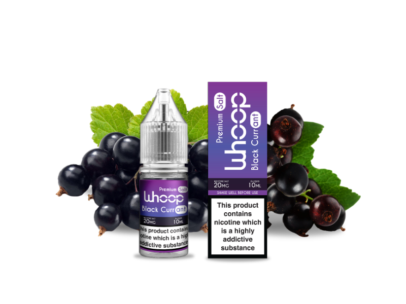 Blackcurrant - Whoop Salt E-liquid 10ml Množství: 10ml, Množství nikotinu: 20mg