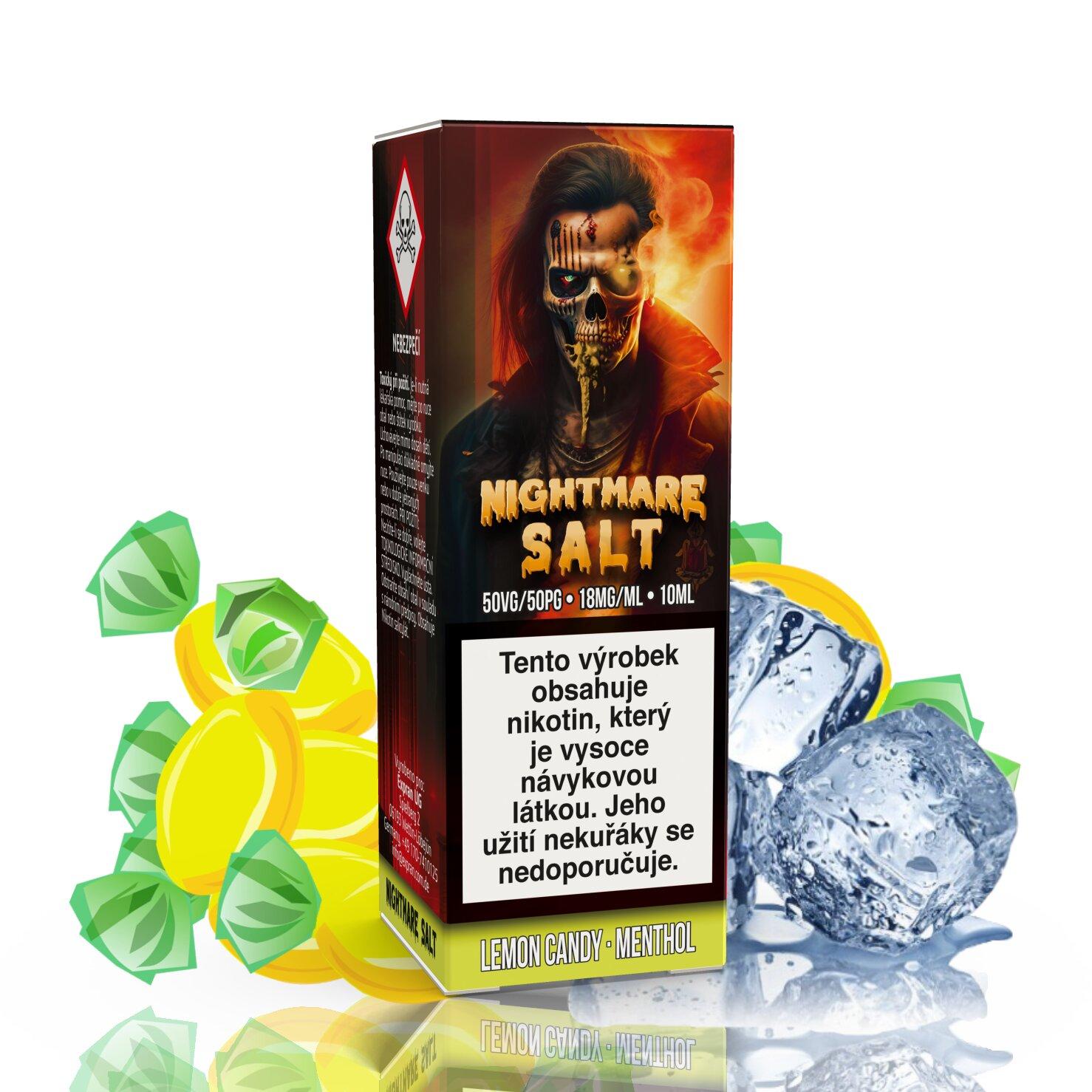 Expran Gmbh (DE) Lemon Candy Menthol - Nightmare SALT - (50PG/50VG) 10ml Množství: 10ml, Množství nikotinu: 18mg