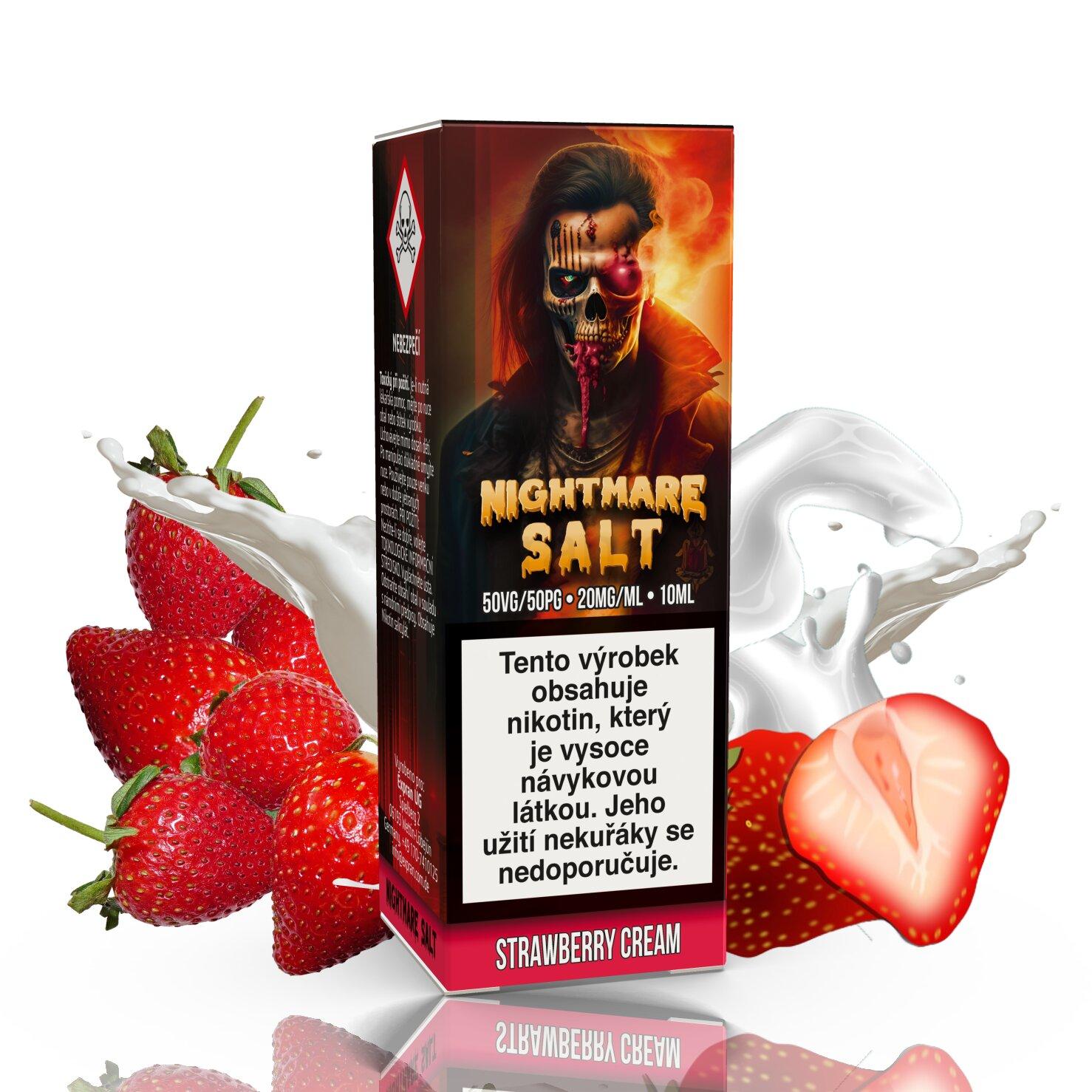 Expran Gmbh (DE) Strawberry Cream - Nightmare SALT - (50PG/50VG) 10ml Množství: 10ml, Množství nikotinu: 20mg