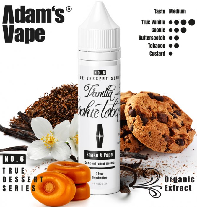 Adams vape (CZ) Vanilla Cookie Tobacco - Příchuť Adams vape S&V 12ml Množství: 12ml