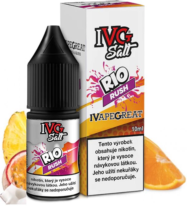 I VG (UK) Rio Rush - IVG Salt (50PG/50VG) 10ml Množství: 10ml, Množství nikotinu: 20mg