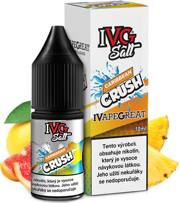 I VG (UK) Caribbean Crush - IVG Salt (50PG/50VG) 10ml Množství: 10ml, Množství nikotinu: 20mg