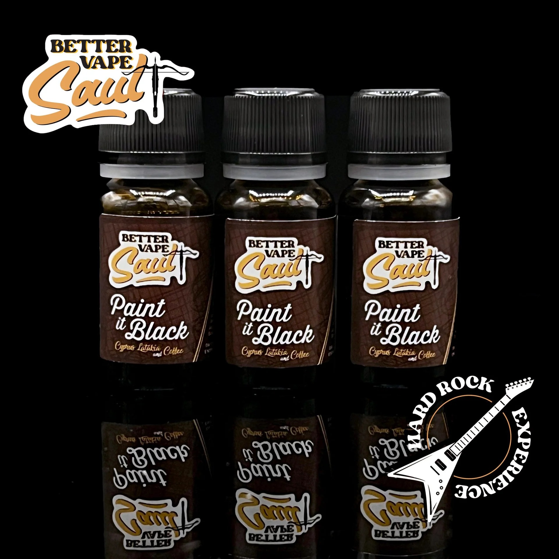 The Vaping Gentlemen Club PAINT IT BLACK - HARD ROCK - BETTER VAPE SAUL - Vaping Gentlemen Club 11ml