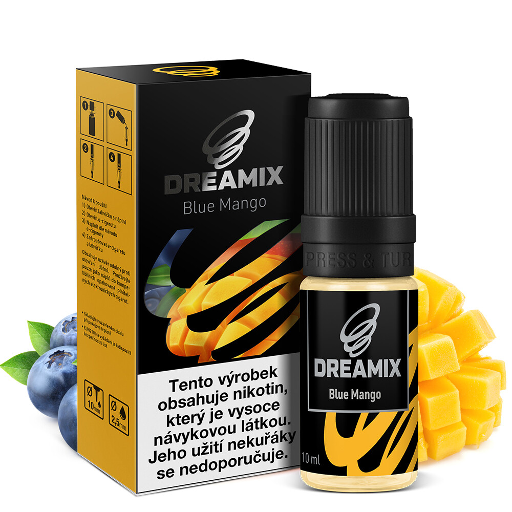 Dreamix (CZ) Dreamix - Borůvka Mango﻿ (Blue Mango) - liquid - 10ml Množství: 10ml, Množství nikotinu: 12mg