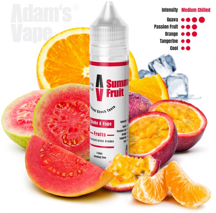 Adams vape (CZ) Summer Fruit (Tropické ovoce na ledu) - Příchuť Adams vape S&V 12ml Množství: 12ml