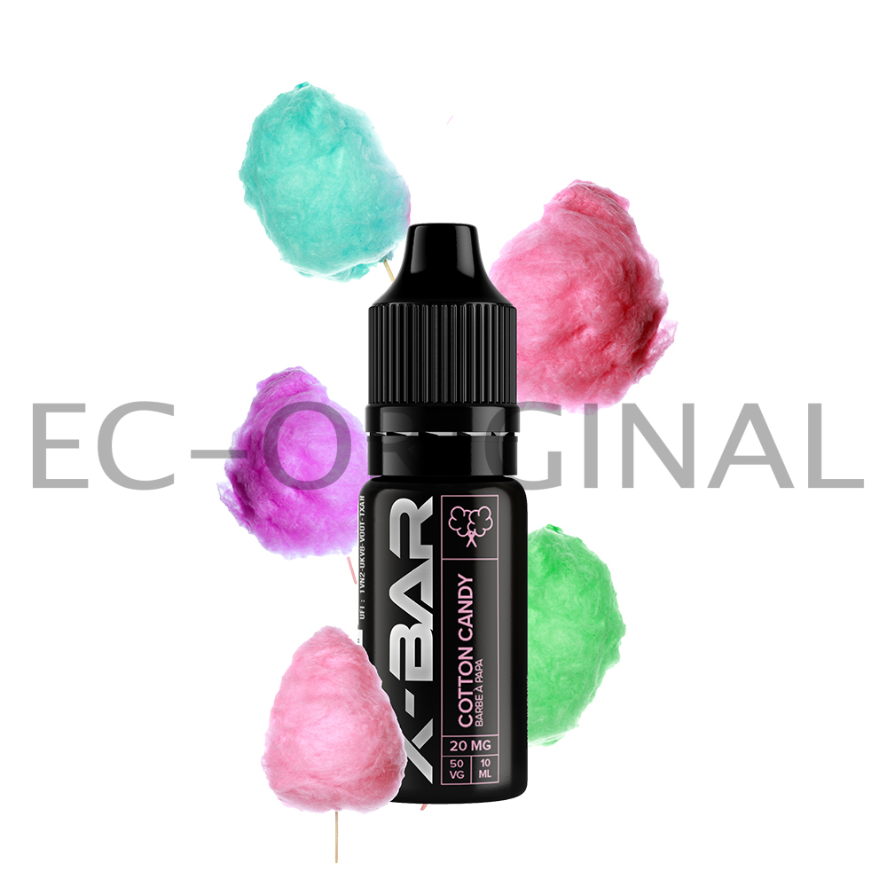 J WELL Francie Cukrová vata (Cotton Candy) - J-Well X BAR Nic SALT (50PG/50VG) 10ml Množství: 10ml, Množství nikotinu: 10mg