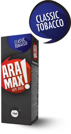 Classic Tobacco - Aramax liquid - 10ml Množství: 10ml, Množství nikotinu: 0mg