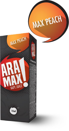 Broskev / Max Peach - Aramax liquid - 10ml Množství: 10ml, Množství nikotinu: 12mg