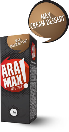 Krémový dezert / Max Cream dessert - Aramax liquid - 10ml Množství: 10ml, Množství nikotinu: 3mg