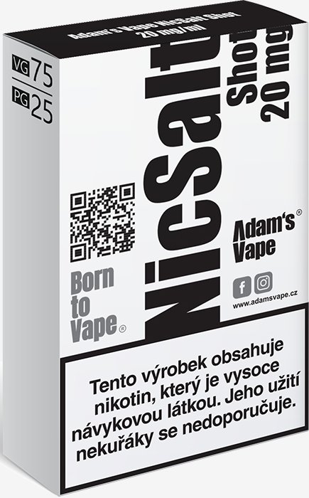 Adams vape (CZ) Booster Adam's Vape NicSalt 5x10ml VG75-PG25 20mg