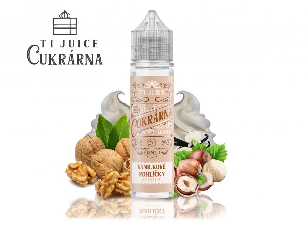 TI Juice (CZ) Vanilkové rohlíčky - TI Juice - Cukrárna - S&V příchuť 12 ml Množství: 12ml