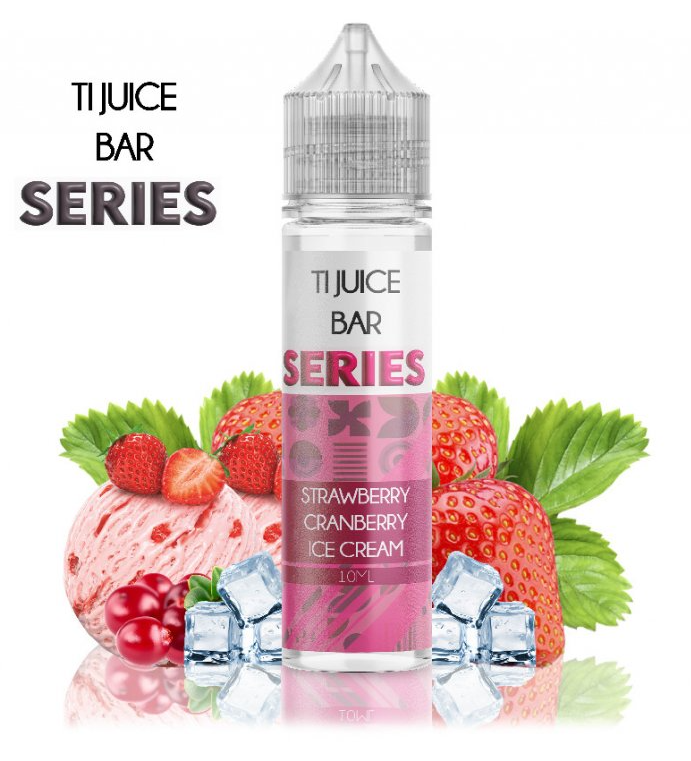 TI Juice (CZ) Strawberry Cranberry Ice Cream - TI Juice - Bar Series - S&V příchuť 10 ml Množství: 10ml