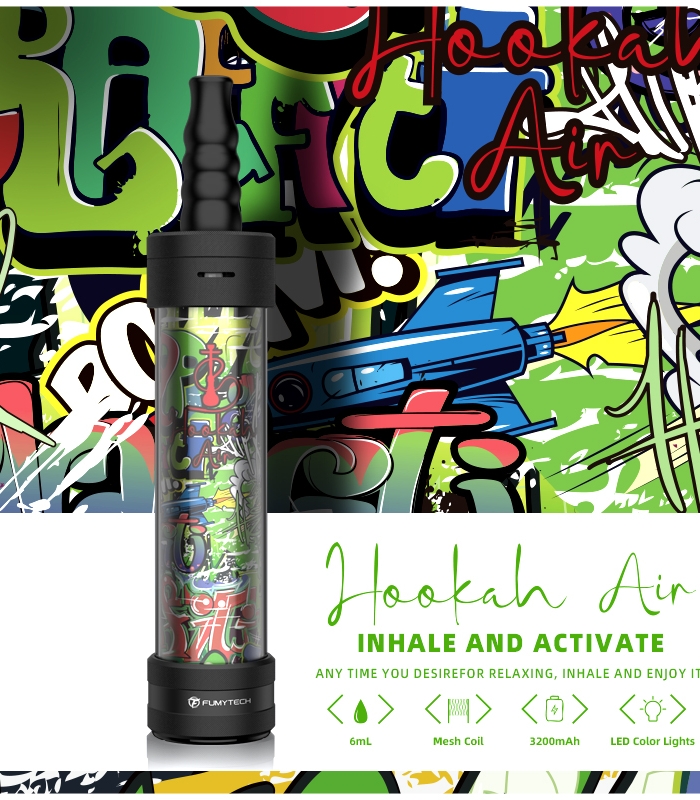 Fumytech E-Chicha Portable Hookah Air 6ml 3200mAh Barva: STREET ART