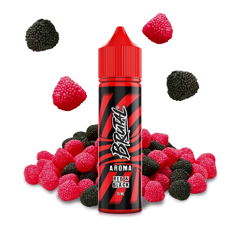 Brutal (GB) Red & Black (Malinové želé bonbony s černým rybízem) - Příchuť Brutal S&V 20ml Množství: 20ml