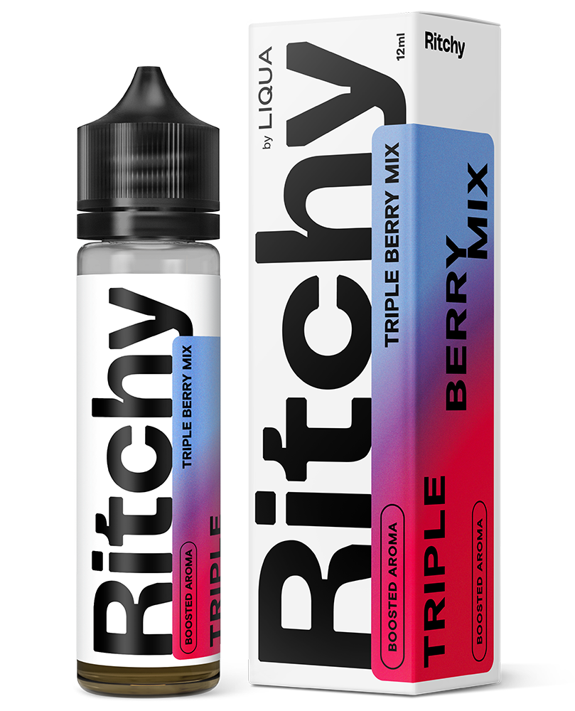 Liqua - Ritchy TRIPLE BERRY MIX (BORŮVKA, MALINA A JAHODA) - Příchuť Liqua RITCHY S&V 12ml Množství: 12ml