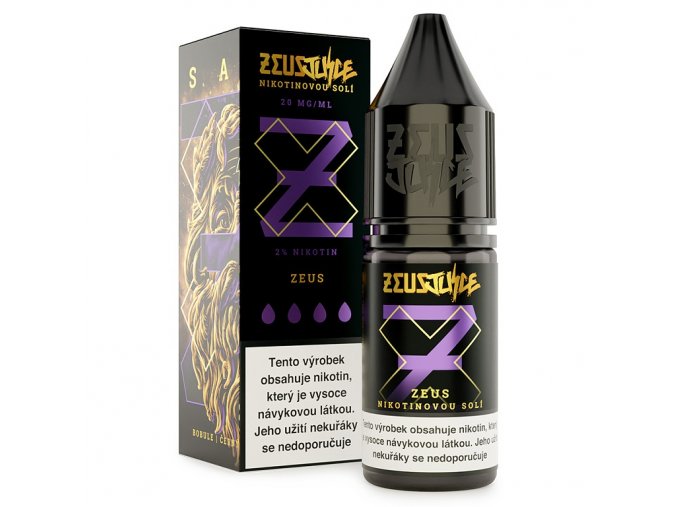 Zeus Juice (GB) Zeus - Zeus Juice Salt E-liquid 10ml Množství: 10ml, Množství nikotinu: 20mg
