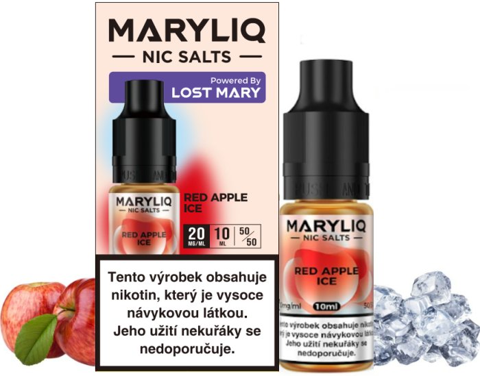 Red Apple Ice - ELF BAR - LOST MARY - MARYLIQ NIC SALT (50PG/50VG) 10ml Množství: 10ml, Množství nikotinu: 20mg