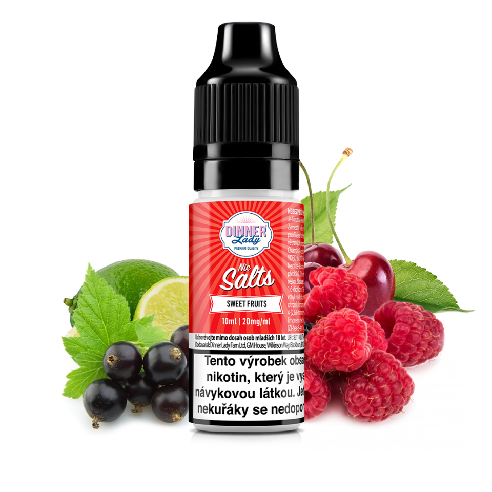 Sweet Fruits - Dinner Lady NIC SALT (50PG/50VG) 10ml Množství: 10ml, Množství nikotinu: 20mg