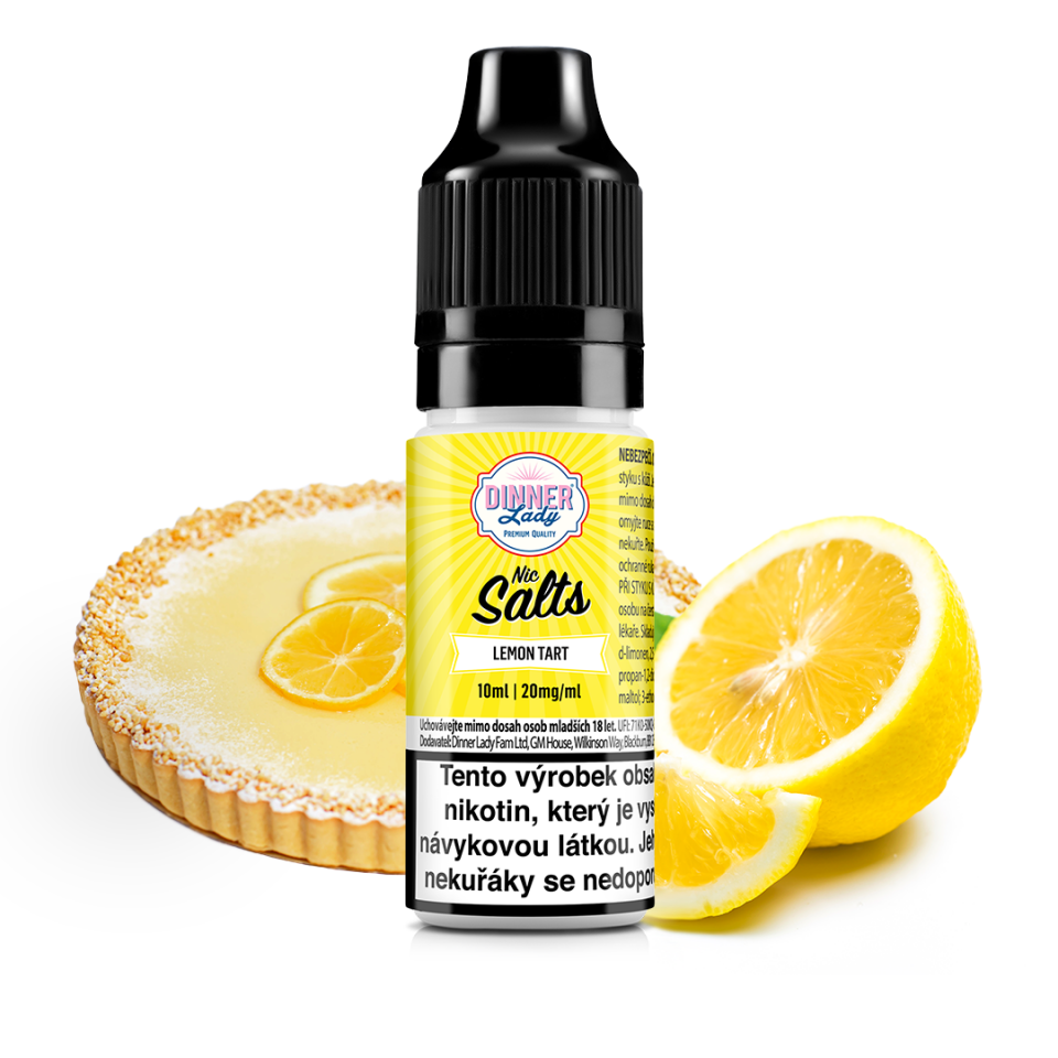 Lemon Tart - Dinner Lady NIC SALT (50PG/50VG) 10ml Množství: 10ml, Množství nikotinu: 20mg