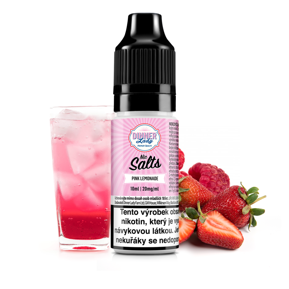 Pink Lemonade - Dinner Lady NIC SALT (50PG/50VG) 10ml Množství: 10ml, Množství nikotinu: 20mg