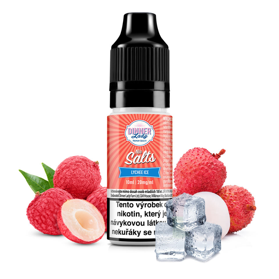 Lychee Ice - Dinner Lady NIC SALT (50PG/50VG) 10ml Množství: 10ml, Množství nikotinu: 20mg