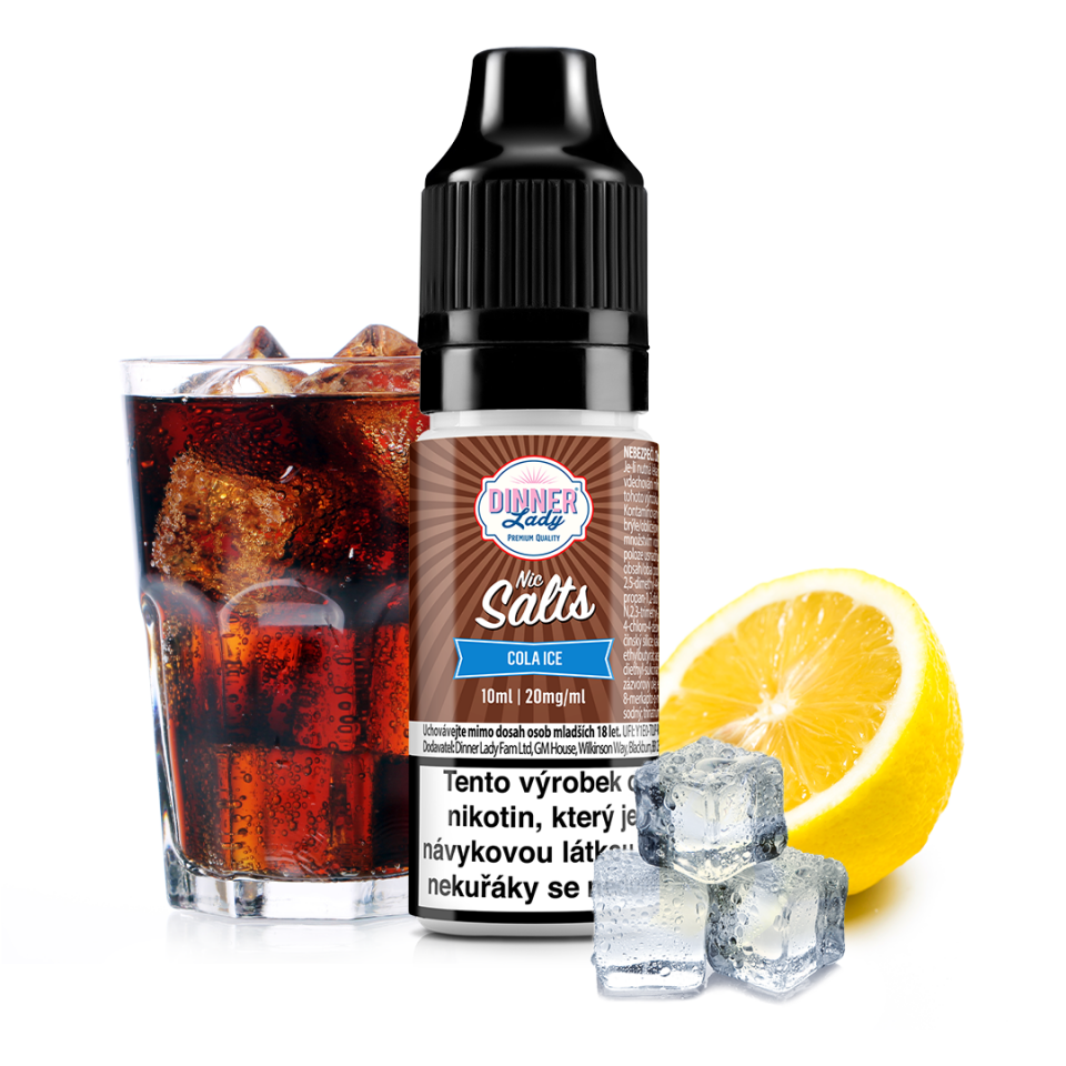 Cola Ice - Dinner Lady NIC SALT (50PG/50VG) 10ml Množství: 10ml, Množství nikotinu: 20mg