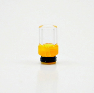 PYREX + AKRYL Drip Tip 510 - 8 barev Barva: Oranžová, Tip: 510, Materiál: pyrex, Tvar: Kulatý