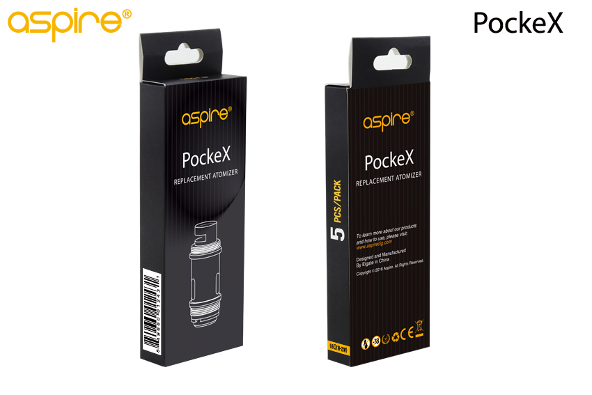 Náhradní hlava pro Aspire PockeX Pocket AIO Odpor: 5ks -0,6ohm