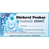 Dárkový poukaz / kupon - 200kč - Fyzický poukaz s doručením