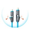 Micro USB a Lightning USB kabel 2v1 - Avatar