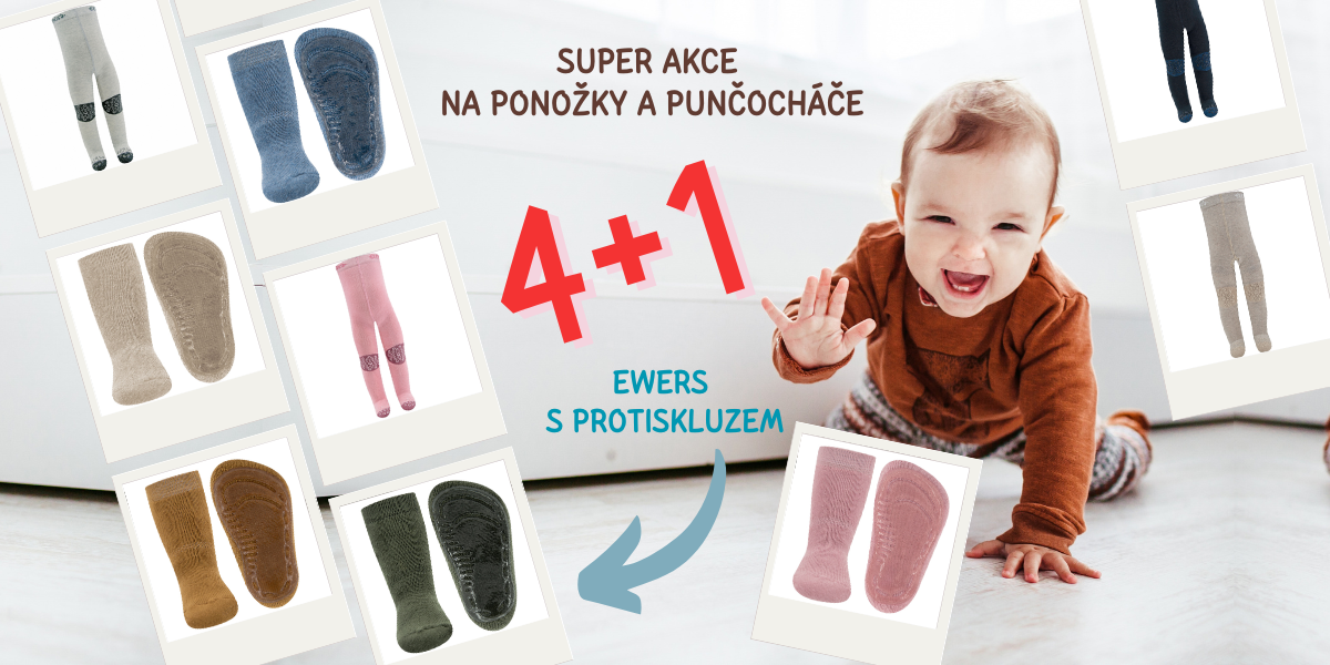 Ponožky a punčocháče 4+1 AKCE