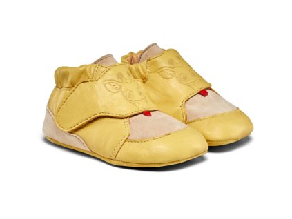 Dětské barefoot capáčky Affenzahn Crawling Shoe Leather Crawly Giraffe