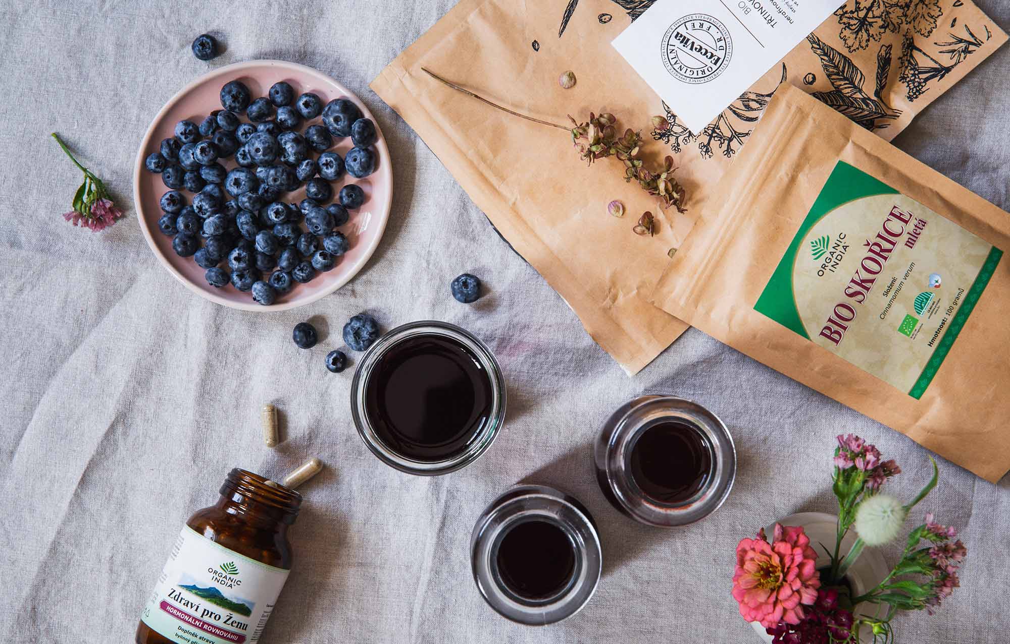 Domácí borůvková limonáda