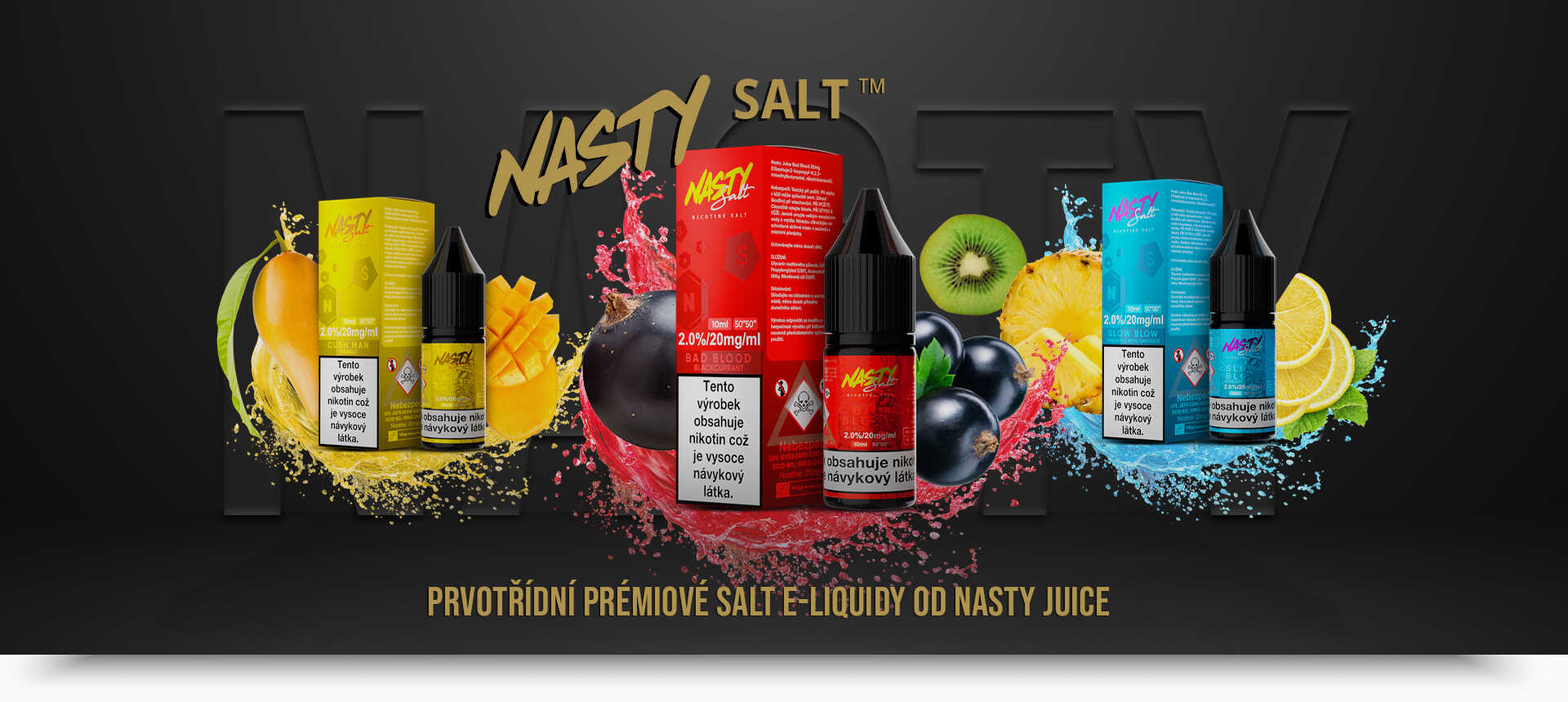 E-liquidy Nasty Salt | Ecigareta-marion.cz