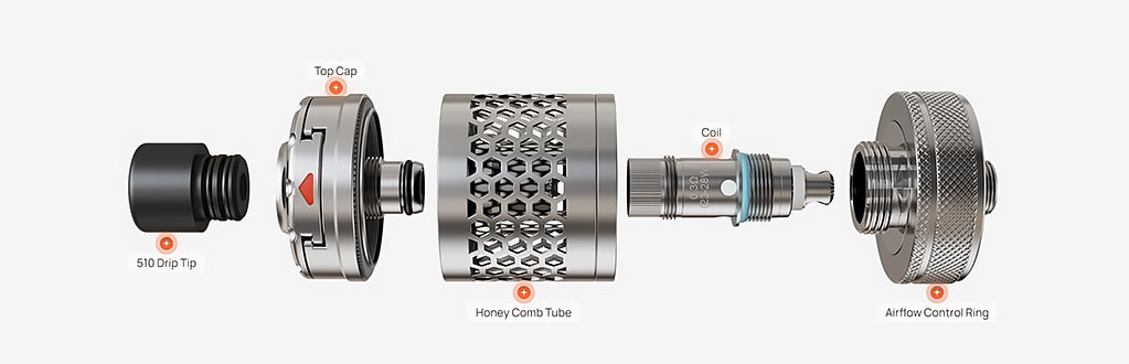 Aspire Nautilus 3S, podrobné schema.