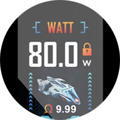 Aspire Zelos M80 výkon 80W pět režimů vapování nastavitelný