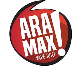E-liquidy Aramax Salt. Logo výrobce.