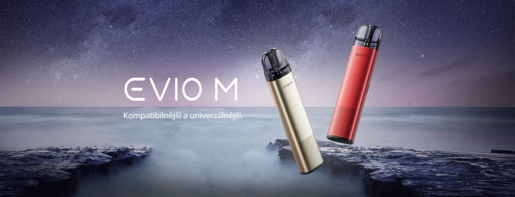 Elektronická cigareta Joyetech EVIO M Pod Kit, banner.
