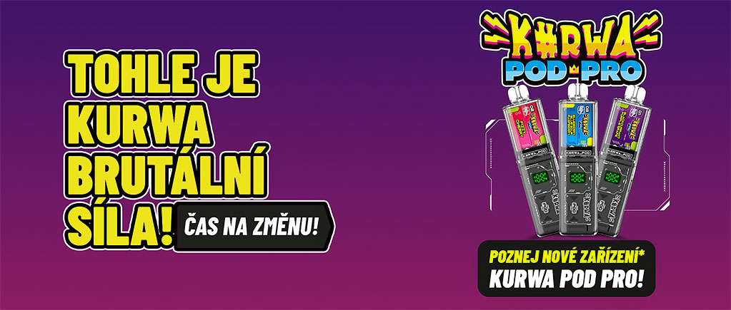 Kurwa Pod Pro Kit elegantní kompaktní design elektronické cigarety s předplněnou kapslí a USB-C portem