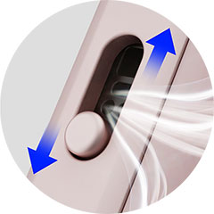 Posuvná regulace airflow elektronické cigarety Lost Vape Thelema Aura S
