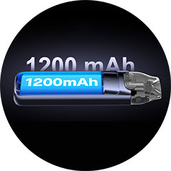 Voopoo Vmate MAX, baterie.