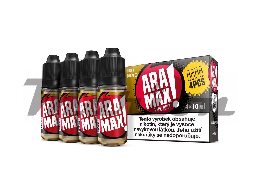 aramax 4pack cigar tobacco 4x10ml