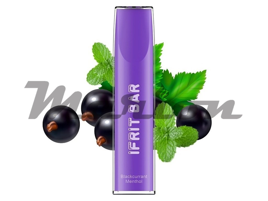 IFRIT BAR - 20mg - Blackcurrant Menthol (Černý rybíz s mentolem), produktový obrázek.