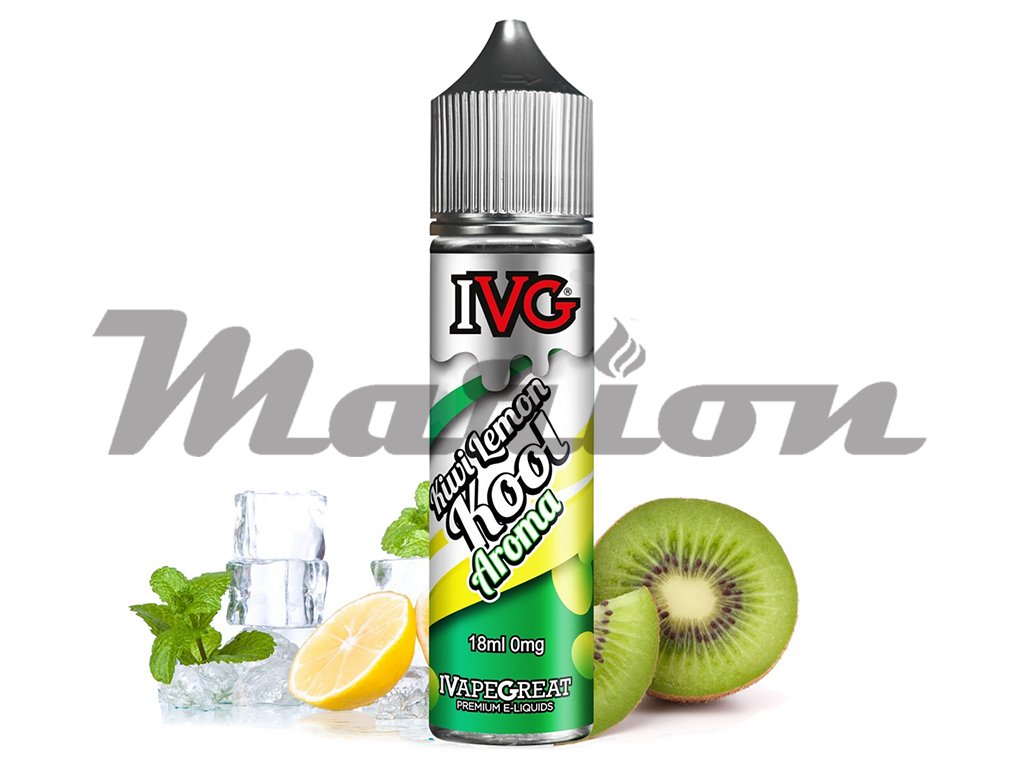 IVG - Menthol Series - S&V - Kiwi, Lemon, Kool (Kiwi a citron s mentolem) - 18ml, produktový obrázek.