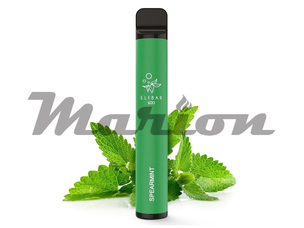 Elf Bar 600 - 20mg - Spearmint (Máta), produktový obrázek.