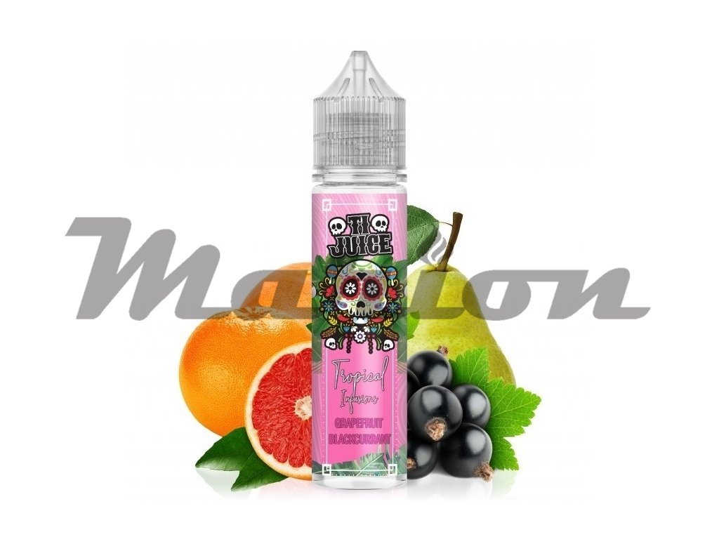TI Juice Tropical Infusions - Shake & Vape - Grapefruit Blackcurrant - 12ml, produktový obrázek.