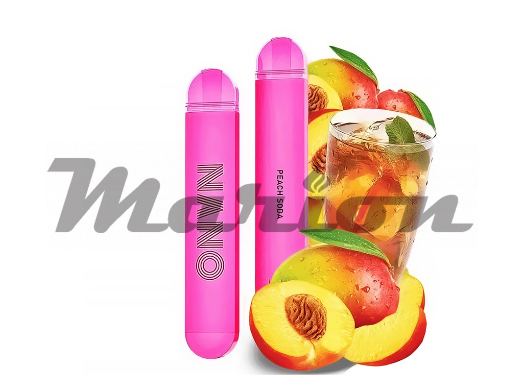 Lio Nano X - 16mg - Peach Soda (Broskvová limonáda), produktový obrázek.